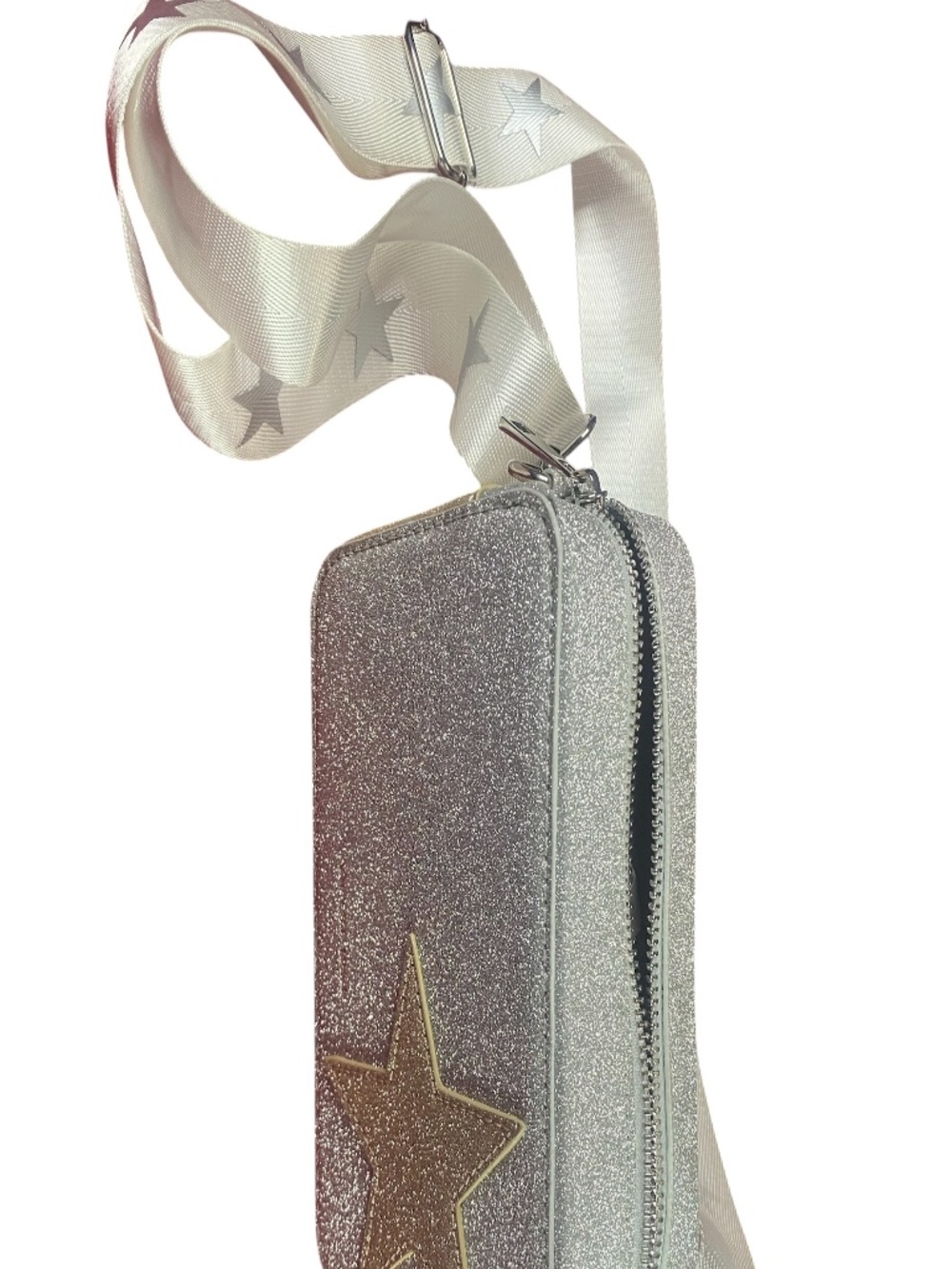 Vintage Havana Star-Embellished Silver/Gold Metallic